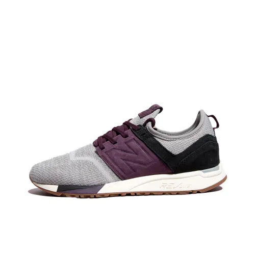 New Balance NB 247 Low Топ Марафон Беговые кроссовки Унисекс Серый Фиолетовый
