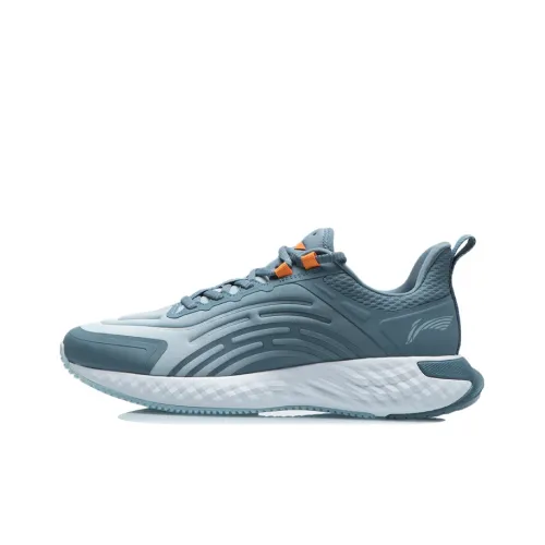 LINING Дышащие Низкие Кроссовки для Бега Мужские Haze Синий