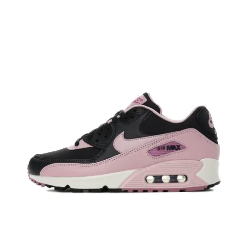 Nike Air Max 90 Low Топ Марафон Беговые кроссовки Женские Розовый Черный