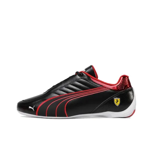 PUMA Scuderia Ferrari Амортизация Износостойкие Низкие Кроссовки для Бега Мужские Черные Красные