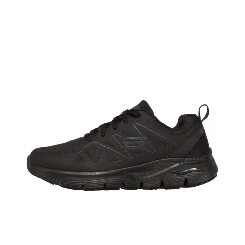 Skechers ARCH FIT SR Axtell Low Топ Спортивная повседневная обувь Мужская Чисто черный