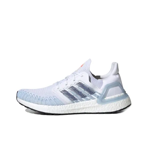 Adidas ULT Slip-resistant Abrasion-resistant Lightweight Low-Top Running Shoes Unisex White Blue Adidas ULT Противоскользящие Устойчивые к истиранию Легкие Низкие Беговые Кроссовки Унисекс Белый Синий