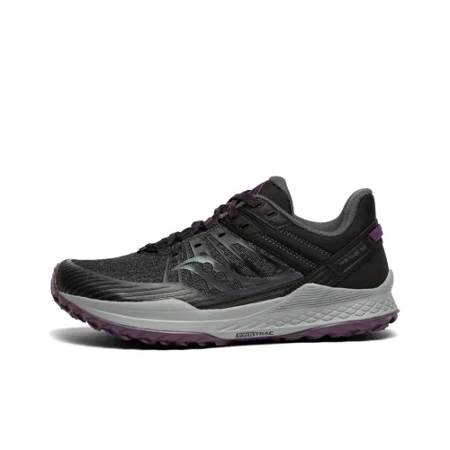 Saucony Mad River TR Rapid CURRENT Low Top Беговые кроссовки Женские Серый Черный