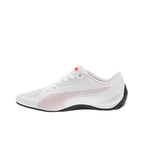 PUMA Drift Cat Slip-resistant Abrasion-resistant Lightweight Low-Top Marathon Running Shoes Men's White PUMA Drift Cat Противоскользящий Устойчивый к износу Легкий Низкий Топ Марафон Беговые Кроссовки Мужские Белые