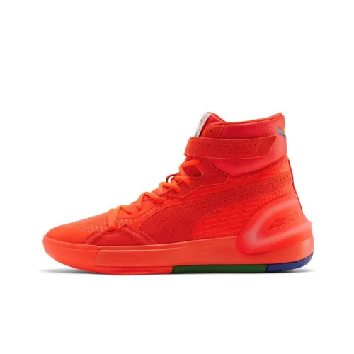 PUMA Sky Modern Амортизация Износостойкие Высокие Кроссовки для Бега Мужские Красные