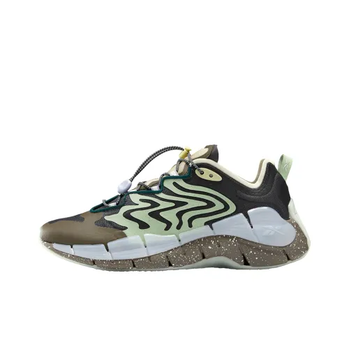 Brain Dead co-brand x Reebok co-brand Zig Kinetica 2 Low Топ Беговые кроссовки Унисекс Черный Коричневый Зеленый