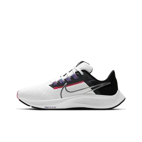 Nike Pegasus 38 Low Топ Беговые кроссовки Женские Черный белый