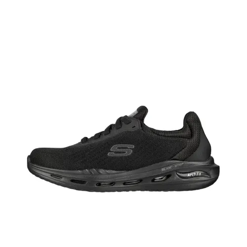 Skechers ARCH FIT ORVAN Низкий Топ Повседневные Беговые Кроссовки Мужские Черные