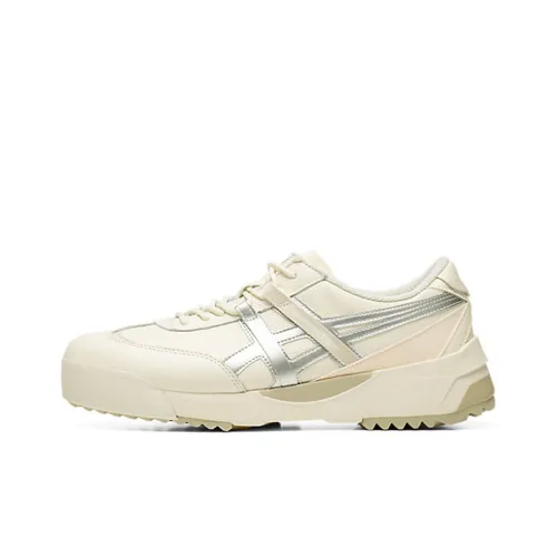 Onitsuka Tiger Delegation EX Устойчивый к истиранию Низкий Топ Casual Унисекс Бежевый Серебряный
