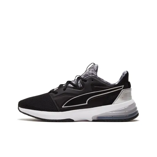 PUMA Slip-resistant Abrasion-resistant Low Top Marathon Беговые кроссовки Женские Черный Белый