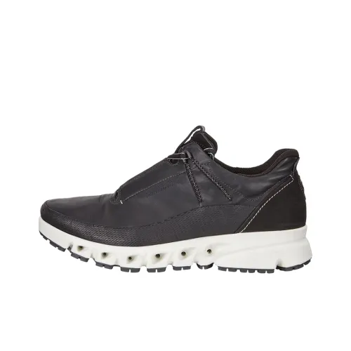 Ecco MULTI Vent Shock Absorbers Slip Resistant Abrasion Resistant Low Top Casual Men's Black Ecco MULTI Vent Shock Absorbers Противоскользящий Устойчивый к истиранию Низкий Топ Повседневный Мужской Черный