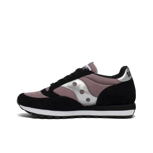 Saucony Jazz 81 Slip-Resistant Shock Absorbers с устойчивостью к истиранию Низкая верхняя обувь унисекс черного цвета стандартного размера