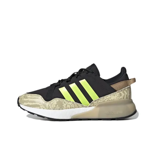 Adidas Originals ZX 2K Boost Pure Аbrasion-Resistant Coating Низкий Топ Повседневная Обувь Мужская Черный Зеленый