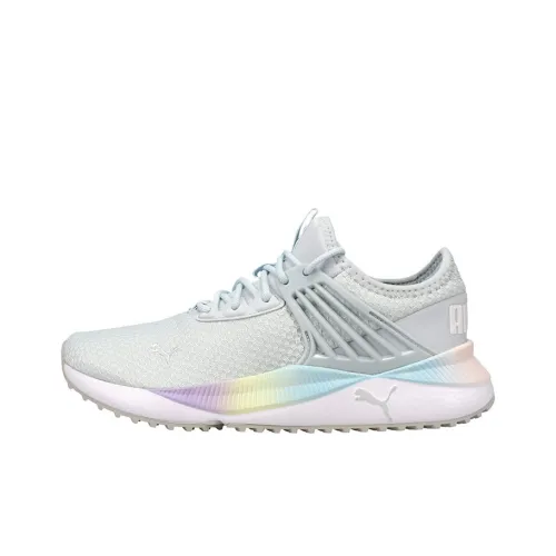 PUMA Pacer Future Радужный Низкий Топ Беговые Кроссовки Женские Белые