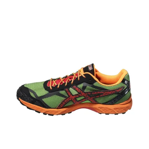 Asics Gel Fuji Racer Low Топ Беговые кроссовки Мужские Зеленый Красный