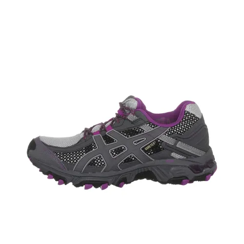 Asics Gel Trabuco TX Low Топ Беговые кроссовки Женские Серый Фиолетовый