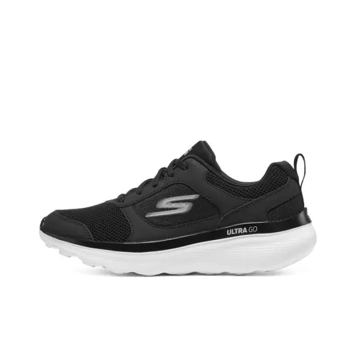 Skechers Go Run Motion Low Топ Марафон Беговые кроссовки Женские Черный