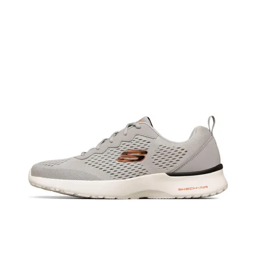 Skechers Skech Air Dynamight Амортизация Устойчивый к истиранию Дышащий Низкий Топ Беговые кроссовки Мужские Серый