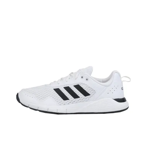 Adidas Fluidcloud Дышащий Ударопрочный Низкий Топ Повседневные Беговые кроссовки Мужские Белый Черный