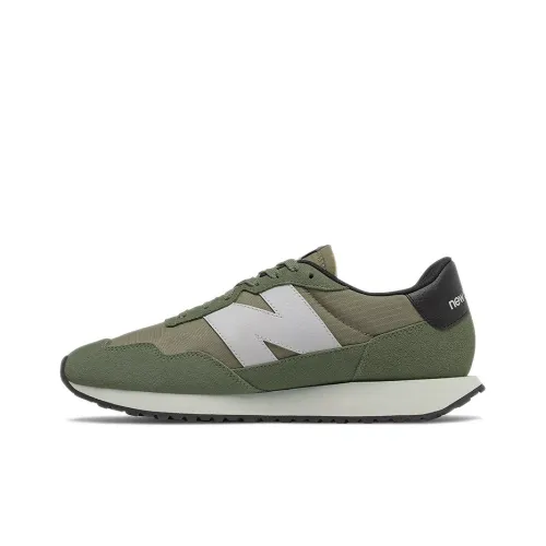 New Balance NB 237 Устойчивые к истиранию низкие беговые кроссовки унисекс скрытый зеленый