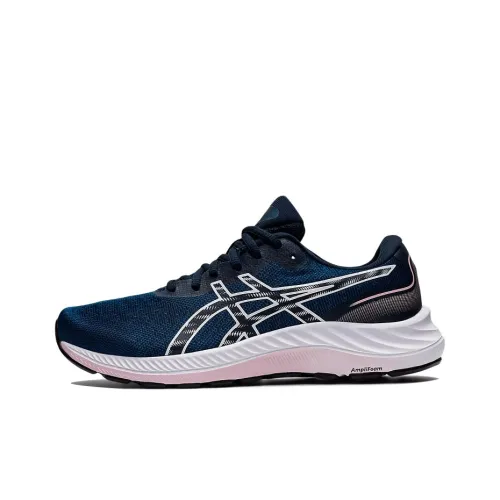 Asics Гель Excite 9 Low Топ Беговые кроссовки Женские Темно-синий Розовый