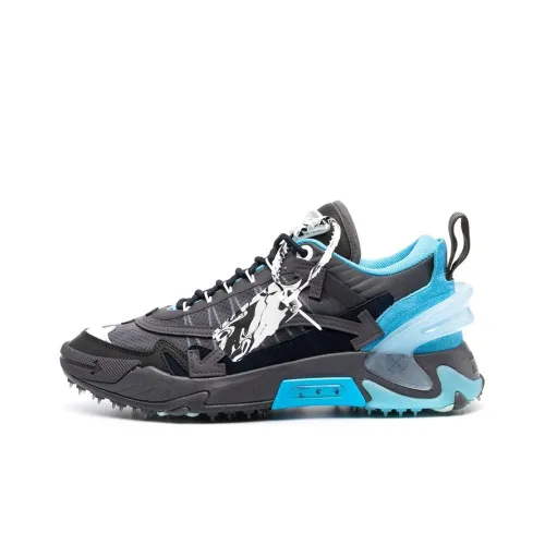 OFF Белый ODSY Логотип Аппликация Низкий Топ Повседневная Обувь Мужская Черный