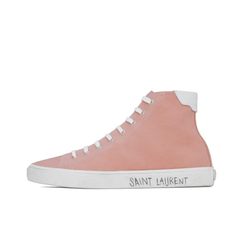 SAINT LAURENT Высокие кеды женские розовые