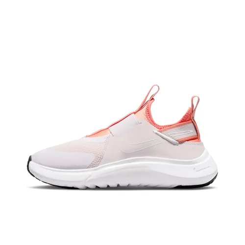 nike Flex Plus Амортизаторы Шок Устойчивость к Сцеплению Устойчивость к Износу Низкий Топ Беговые кроссовки Женские Белый Розовый