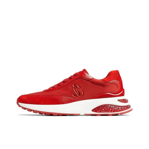 Jimmy Choo MemphiS Lace UP M Low Top Повседневная обувь Мужская Red