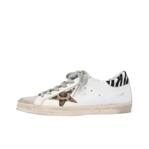 Golden Goose Супер Звезда Потертый Универсальный Удобный Женские Белые