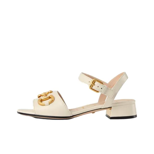 GUCCI Horsebit One Ремень Сандалии 2,5 см Женские Светлый Абрикос