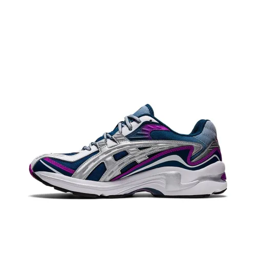 Asics Gel Preleus Low Топ Беговые кроссовки Унисекс Синий и Серебряный