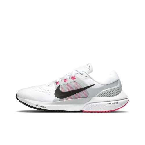 Nike Air Zoom Vomero 15 Амортизаторы Противоскользящие Устойчивые к истиранию Низкий Топ Беговые кроссовки Женские Белый Черный Красный