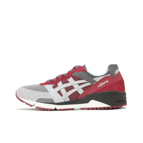 Asics Гель Lique Low Топ Беговые кроссовки Унисекс Серый Красный