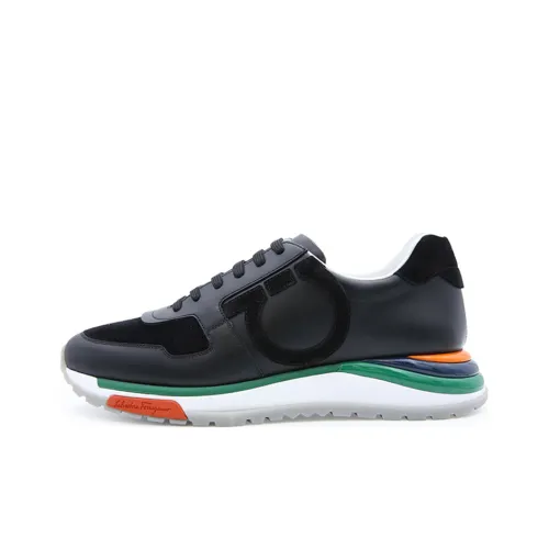 Ferragamo Низкий топ Повседневная обувь Мужская Черная