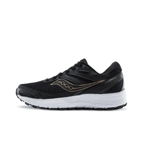 Saucony Cohesion 13 Cohesion 13 Устойчивый к истиранию Дышащие Низкие Беговые кроссовки Женские Черный Золотой