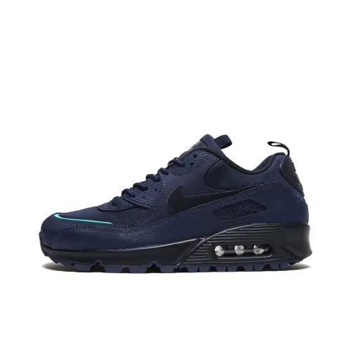 Nike Air Max 90 Low Топ Беговые кроссовки Мужской Морской синий