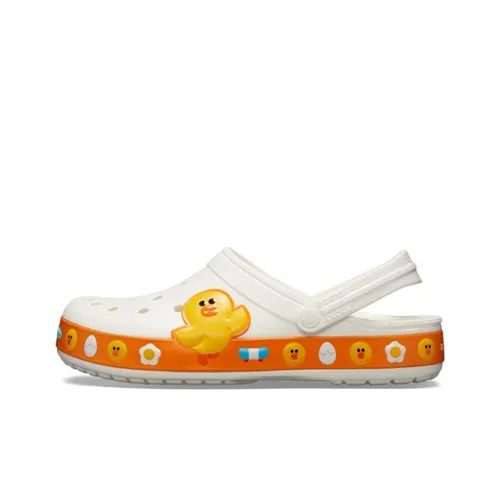 Crocs Classic Clog LINE FRIENDS Sabo Унисекс Белый Желтый