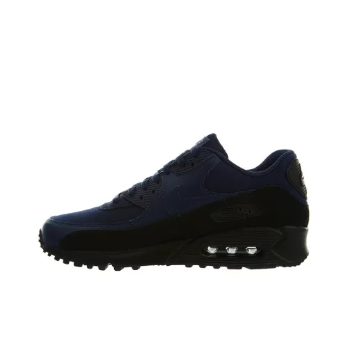 Nike Air Max 90 Low Топ Беговые кроссовки Мужские Темно-синие
