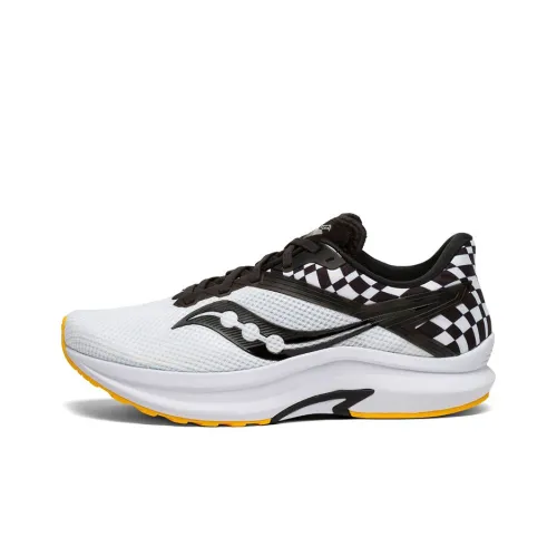 Saucony Axon 2 Амортизаторы для беговых кроссовок устойчивые к истиранию низкий топ мужские белые и черные стандартный размер M