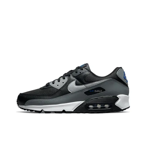 Nike Air Max 90 Low Топ Беговые кроссовки Мужской Черный Серый