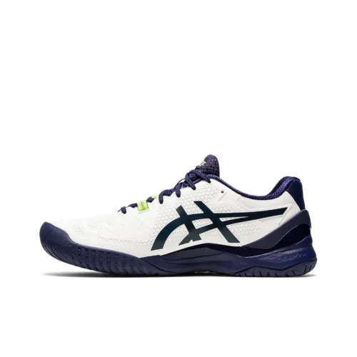 Asics Gel Resolution 8 Амортизация Низкий Топ Теннисные Кроссовки Мужские Синие Белые