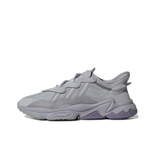 Adidas Originals Ozweego Шок Абсорберы Противоскользящие Устойчивые к Износу Низкий Топ Повседневный Унисекс Серый Фиолетовый