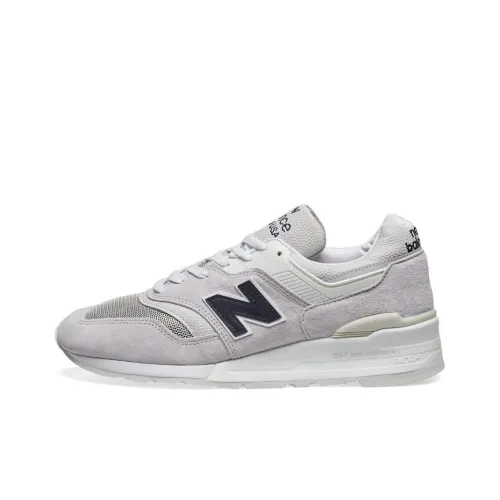 New Balance NB 997 Low Топ Беговые кроссовки Унисекс Серый Белый Сделано в США