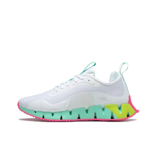 Reebok Zig Dynamica 1 Low Топ Беговые кроссовки Женские Белые