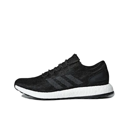 Adidas Pure Boost 2017 Slip Резистентный и Дышащий Низкий Топ Повседневные Беговые Кроссовки Унисекс Черный