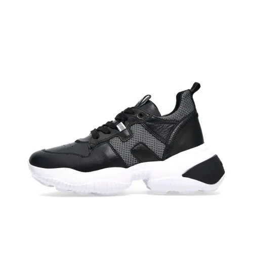 HOGAN Interaction Амортизация Износостойкий Низкий Топ Повседневная Обувь Женская Черная