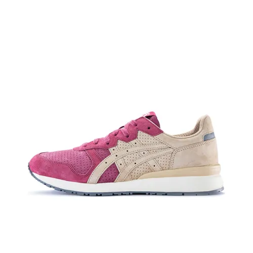 Onitsuka Tiger Ally Shock Absorbers Slip-Resistant Abrasion-Resistant Low-Top Беговые кроссовки Unisex Розовый Желтый