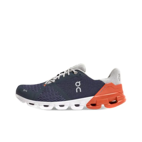 On Cloudflyer Slip-resistant Abrasion-resistant Low Top Casual Running Shoes Men's Black Red На On Cloudflyer противоскользящий устойчивый к истиранию низкий топ повседневная обувь для бега мужская черный красный