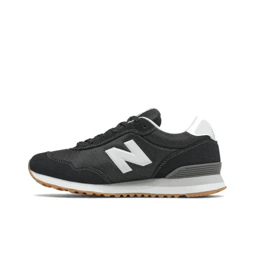New Balance NB 515 Low Топ Повседневные Беговые Кроссовки Мужские Черно-Белые
